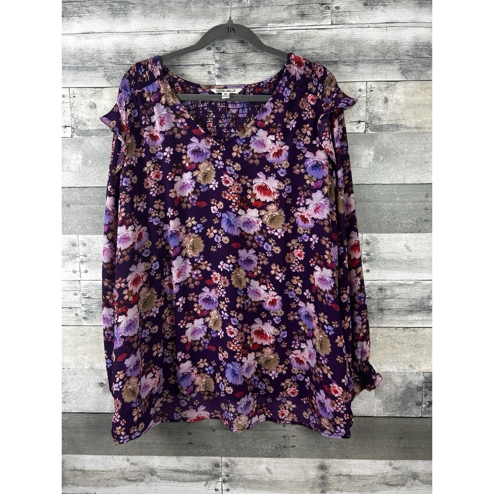 Pioneer Woman XXL Long Sleeve Floral Blouse